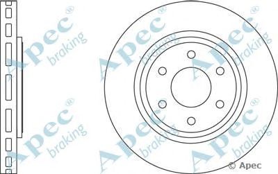 APEC BRAKING dsk2707 -  Тормозной диск